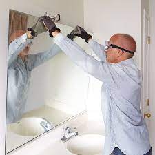 Quick tutorial on how to remove mirror from bathroom wall / drywall or where ever. Remove A Bathroom Mirror Diy Bathroom Trendy Bathroom Bathroom Design