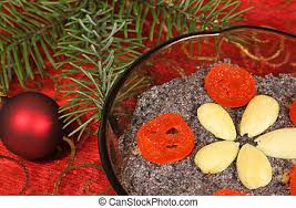 Kolache, a traditional polish dessert, is on display at the arizona polish club in tucson. Polish Christmas Desserts Makowki Traditional Polish Christmas Poppy Seed Dessert Makowki With Almonds And Dried Kumquats Canstock