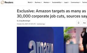 外媒曝亚马逊计划裁员3万人：减少官僚主义并推进AI应用| 游戏头条