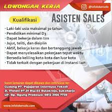 Lowongan kerja laznas dpu daarut tauhiid posisi belum tersedia dan lainnya untuk bulan juli 2021 Lowongan Kerja Di Sukoharjo Archives Info Loker Solo