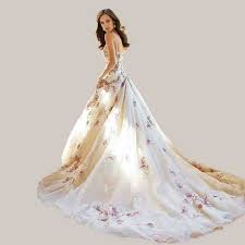 White Wedding Dresses With Purple Accents Purple Wedding Dress Wedding Dresses White Wedding Dresses