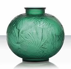 Designed 1921 A Poisson Vase No 925 Vert