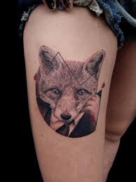 2.czy tatuaz biologiczny schodzi w całosci ?? Tatuaz Wilk Udo Przez Bloody Blue Tattoo