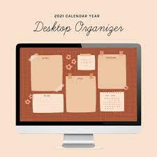 Desktop Wallpaper Organizer Brown Floral Grid Small Business Owners Entrepreneurs Bloggers Students Mac Windows Computer Organize In 2021 Desktop Wallpaper Organizer Desktop Wallpaper Simple Desktop Organization