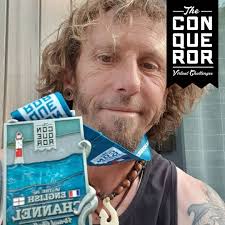 Our awesome ambassador Stuart showcasing his first medal. Congratulations!!  🥳 . . Start Your Challenge today! Check our link in bio🏃❤️