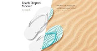 Sandals Slippers Flip Flop Mockup Psd Templates Texty Cafe Mockup Psd Design Mockup Free Mockup