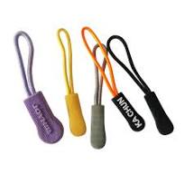 Rapid Custom Colorful Soft PVC Zipper Pull Clothing Rubber Plastic Silicone  Cord Zip Pullers