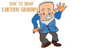 25 free cliparts with grandpa cartoon on our hypashield site. How To Draw A Cartoon Grandpa East Step By Step Cartoon Drawings A Cartoon
