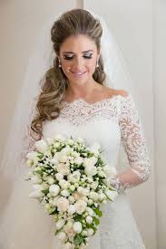 21 Must Have Wedding Hairstyles For Long Hair Brides Wedding Dress Long Sleeve Wedding Dress Sleeves Wedding Dresses Lace