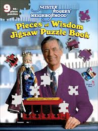 In this 500 piece jigsaw puzzle from new york puzzle company, every single harry potter book cover is on display. Mister Rogers Neighborhood Pieces Of Wisdom Jigsaw Puzzle Book Book By Jenna Mcguiggan Official Publisher Page Simon Schuster