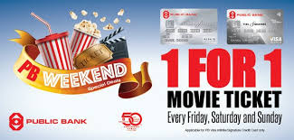Be doubly rewarded with the public bank visa signature credit card! Public Bank Gsc 1 For 1 Movie Ticket Freebies My