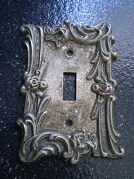 Vintage Art Deco Single Toggle Light Switch Plate Etsy Decorative Light Switch Covers Vintage Light Switches Decorative Switch Plate