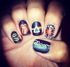 Get The Nail Polish Wheretoget Rock Nails Grunge Nails Band Nails