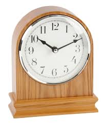 Wood Mantel Clock Arched Oak Finish Wood Mantle Clock Clear Arabic Dial Mantel Clocks Muebles Repisas Accesorios