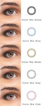 Microeyelenses Com Colored Contact Lenses Online Shop Color Mix Series Black Blue Brown Gray And Pink Contactlenses
