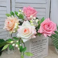 These flowers are manufactured in the specially equipped press molds. China Wholesale Real Touch Latex Rose Flower Wedding Decoration Rose Flowers China Artificial Flowers And Silk Flowers Price