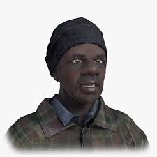 Lowpoly Afro American Homeless By Pes Game Ready Detailed Model Of Urban Afro American Homeless High Quality Pbr Textur Afro American Afro 3d Model Character