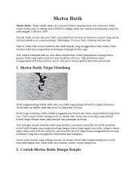 Maybe you would like to learn more about one of these? Sketsa Batik