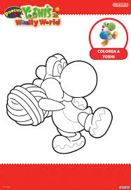 The kids will love to decorate them and you won't have to clean up the mess. Yoshi S Woolly World Coloring Pages Koolever