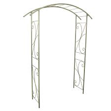De plus, l'arche de jardin pourra apporter une note parfumée à un endroit du jardin dans lequel vous aimez vous détendre. Arche Double De Jardin Avec Decor Volute Vert Olive Arches De Jardin Et Pergolas Louis Moulin Jardin Botanic