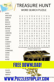 Kids of all ages will enjoy these free online, printable word search puzzles, crosswords, and other fun games with a halloween theme. Treasure Hunt Word Search Puzzle Word Search Puzzle Free Word Search Puzzles Treasure Hunt