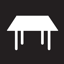 Table Icon Symbol Sign Classic Table Romantic Table Setting Dinner Table Setting