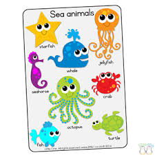 Theme Wall Chart Sea Animals