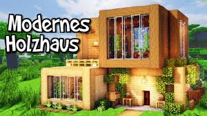Die sanfte und schmiegsame art des holzes bietet ihnen und. Modernes Holzhaus Bauen In Minecraft Minecraft Modernes Haus Aus Holz Bauen Einfach Youtube