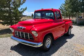 Image result for Medium Red 1955 Truck