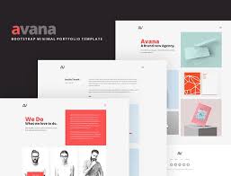 Avana Minimal Portfolio Template Built With Bootstrap Freebies Blog Blog Post Bootstrap Css Css3 Fr Portfolio Templates Web Template Design Bootstrap Template
