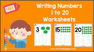 writing numbers 1 to 20 worksheets pdf the teaching aunt