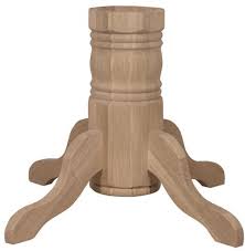 Now attach the first of the 6 leg boards to 2 of the leg i'm looking to build this table for my wife to be used in our kitchen. Hardwood Turned Dining Table Pedestal Unfinishedfurnitureexpo