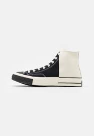 Converse chuck taylor all star crater knit high top men's • limestone grey/storm wind $110.00 converse space jam chuck 70 hi boys' toddler • black/mantra orange/multi this item is new. Converse Chuck Taylor All Star 70 Unisex Sneaker High Black Egret Offwhite Zalando De