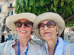 ⚠️‼️UPDATE! Mimi and Gigi had their Vespa license revoked in Rome, so they  traded in the Vespa for a Vessel 🚢.… still fueled by wine though! 😂🍷  🇮🇹 Their trip is currently