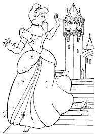 Most kids love to color disney. Free Printable Cinderella Coloring Pages For Kids