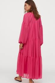 Chiffonkleid Cerise Ladies H M De Chiffon Dress Dresses Chiffon
