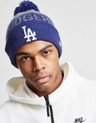 Los angeles dodgers hat(new) adjustable snapback cap embroidered team logo on front structured hat. Blue New Era Mlb Los Angeles Dodgers Pom Beanie Jd Sports