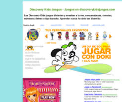 Diviértete jugando y descubriendo, en los juegos de los diversos personajes de los dibujos animados, que se transmiten por este canal de. Discoverykidjuegos Com Discovery Kids Programacion Videos Juegos Actividades Consejos Para Padres Concursos Y Tus Personajes Favoritos De Discovery Kids