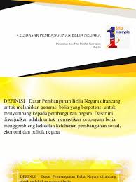 Khairul niqman bin md razip (a 137025)engku nur fatin azwani binti engku azman (a 137112) mohama… 4 2 2 Dasar Pembangunan Belia Negara