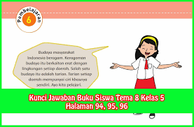Kunci Jawaban Buku Siswa Tema 8 Kelas 5 Halaman 93 94 95 96 Sanjayaops