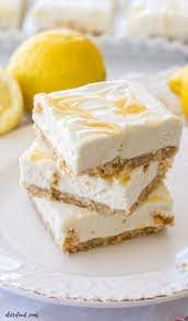 Lighter No Bake Lemon Cheesecake Bars Desserts No Bake Summer Desserts Lemon Cheesecake Bars