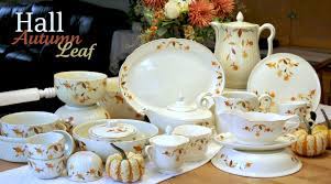 Haviland & co limoges h&c autumn leaf porcelain covered serving dish. Hall Autumn Leaf Pottery Grateful Prayer Thankful Heart