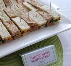 Easy sandwiches for baby shower. A Baby Shower The Food Vegan Baby Shower Food Baby Shower Sandwiches