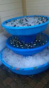 Pretty Freaking Cool Baby Pool And Plastic Tubs Could Even Spray Paint The Outside To Match A Theme Luau Party Party Outdoor Party