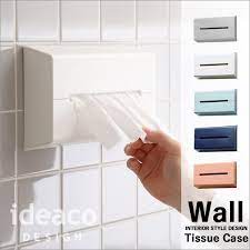 楽天市場 ティッシュケース wall ウォール ideacoティッシュカバー ティッシュボックス イデアコ おしゃれ 壁掛け 北欧 木目 収納 ホルダー ディスペンサー ティッシュペーパー デザイン雑貨 シンプル デザイン すっきり 両面テープ マグネット 洗面所 リビング