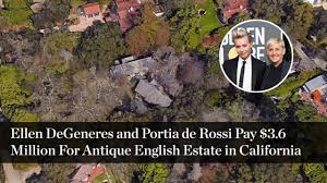 Find out who's coming on the show, win exclusive giveaways, and more! Ellen Degeneres And Portia De Rossi Pay 3 6 Million For Antique English Estate In California Mansion Global