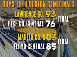 Lawrence County, Martin County advance to Boys' 15th Region championship
