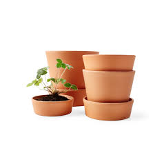 ingefra plant pot with saucer, outdoor