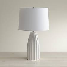Ella White Ceramic Table Lamp Reviews Crate And Barrel Ceramic Table Lamps White Bedside Lamps White Table Lamp