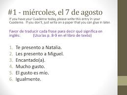 Sep 24, 2019 · desde que su imagen comenzó a aparecer en los medios de comunicación, en agosto de 2018, greta thunberg ha inspirado a millones de personas alrededor del mundo que han salido a protestar por el. Honors Spanish 5 Cuaderno Ppt Descargar
